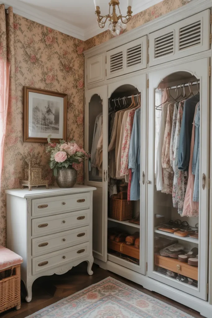 Vintage-Inspired Walk-In Closet