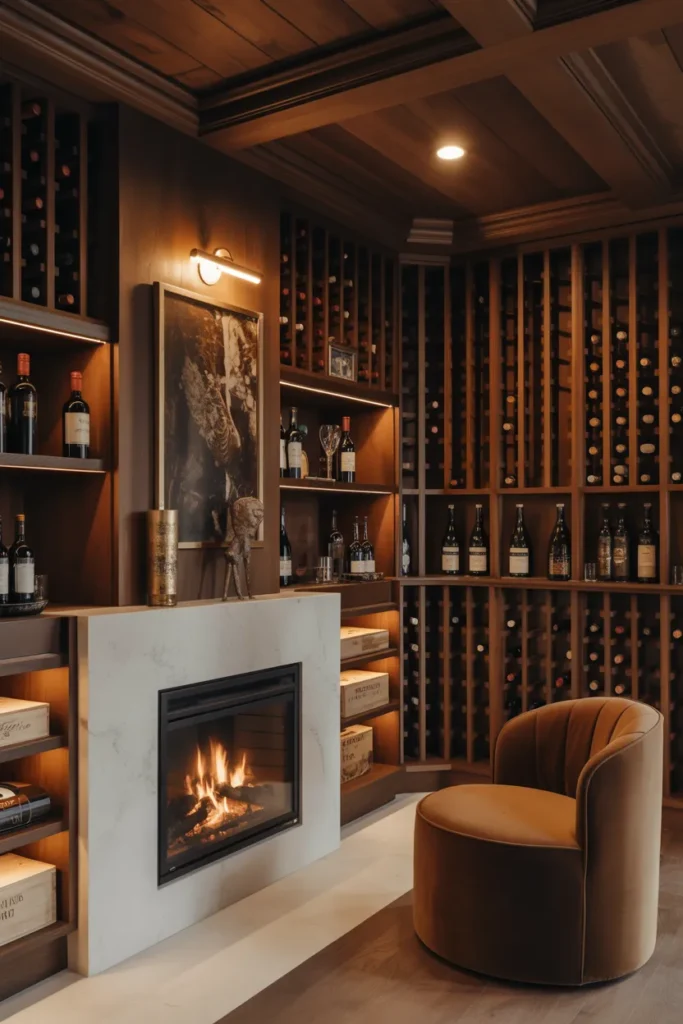 Wine Cellar with Fireplace