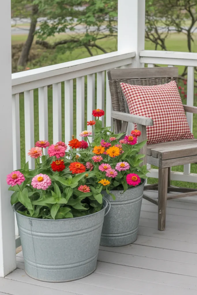 Zinnias for a Bold Pop of Color