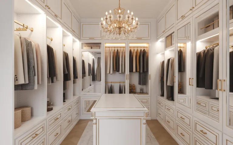 custom walk in closet designs