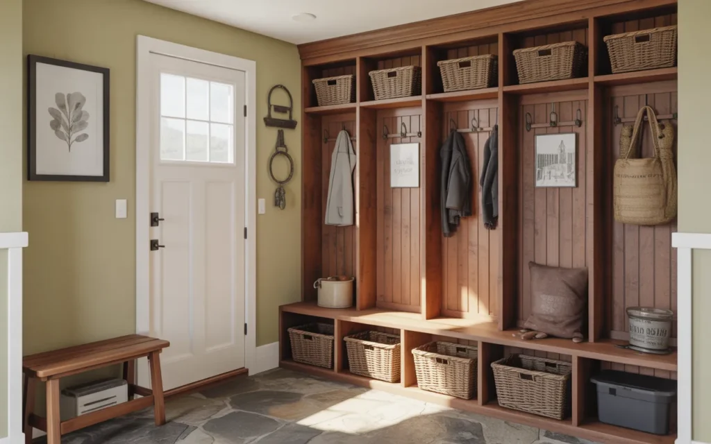 farmhouse mudroom ideas rustic charm