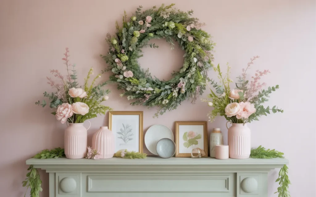 spring mantel decorating ideas