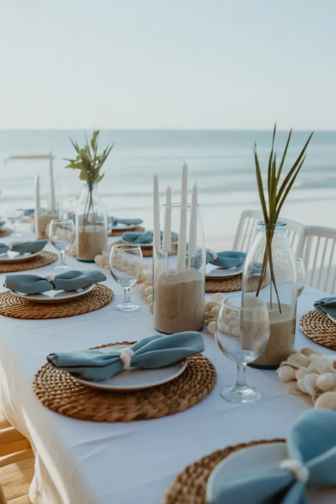  Coastal Charm with Seashell Accents