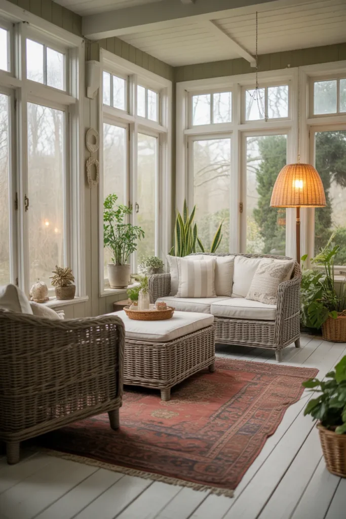  Cozy Cottage-Inspired Sunroom