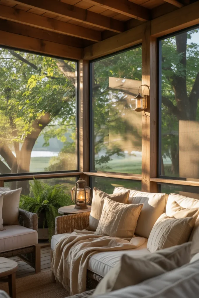  Rustic Wood Porch with Nature Views