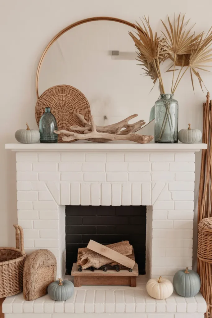  Coastal Fall Fireplace with Light Blues and Neutrals
