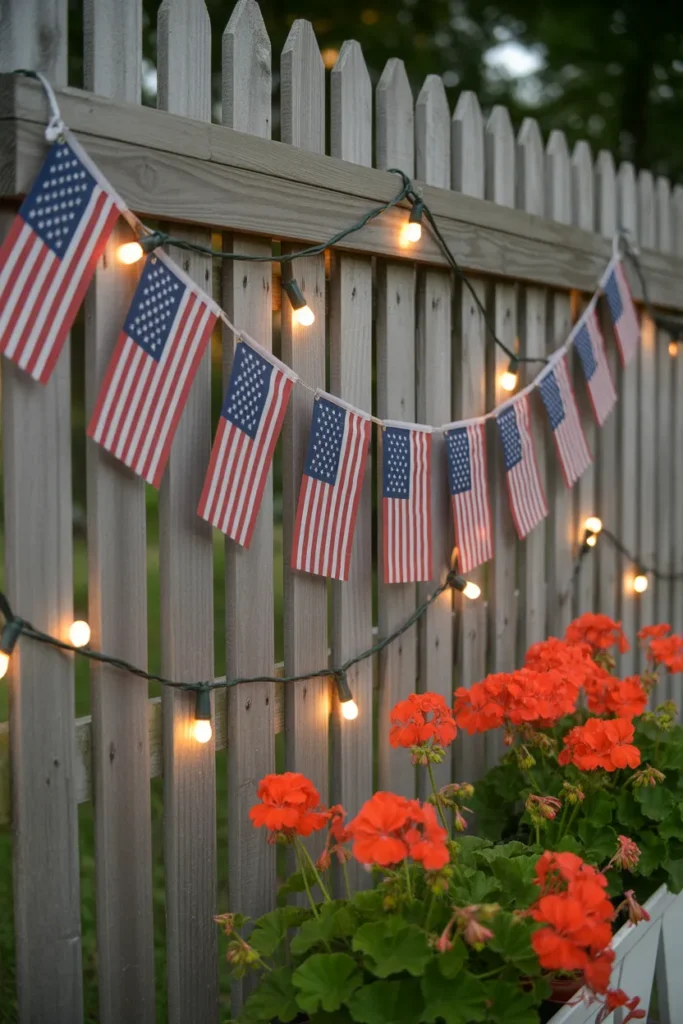   Flag-Themed Outdoor Garland