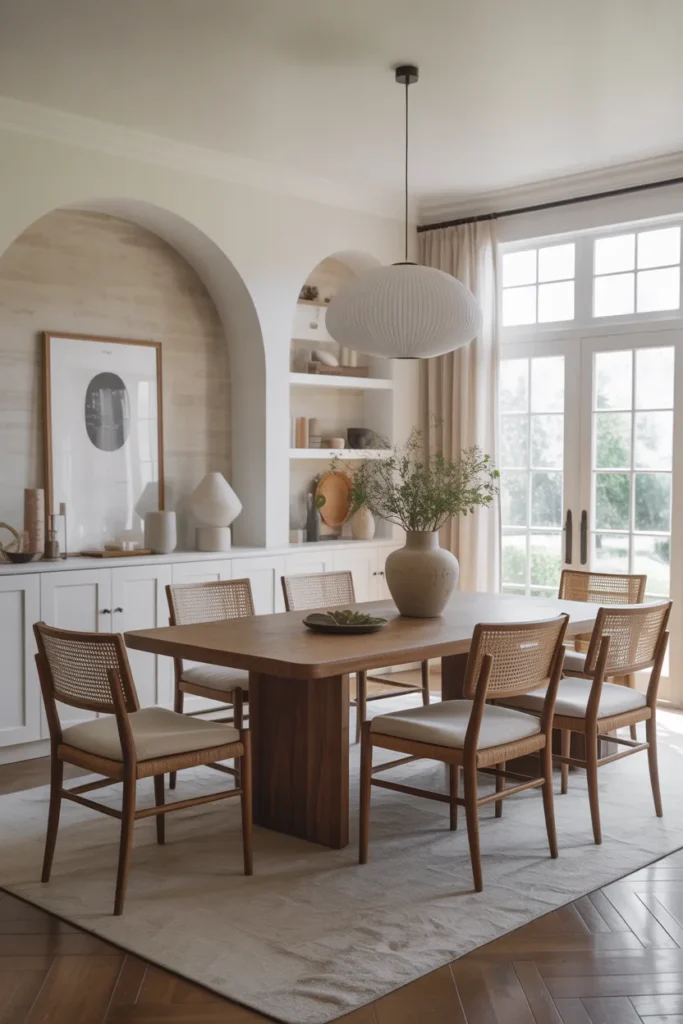  Transitional Dining Room Mixing Old and New