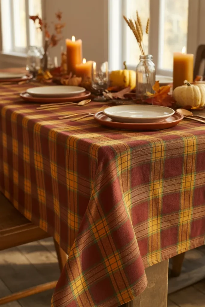  Plaid Tablecloth Charm