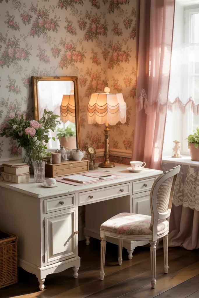 Cottagecore Office Nook