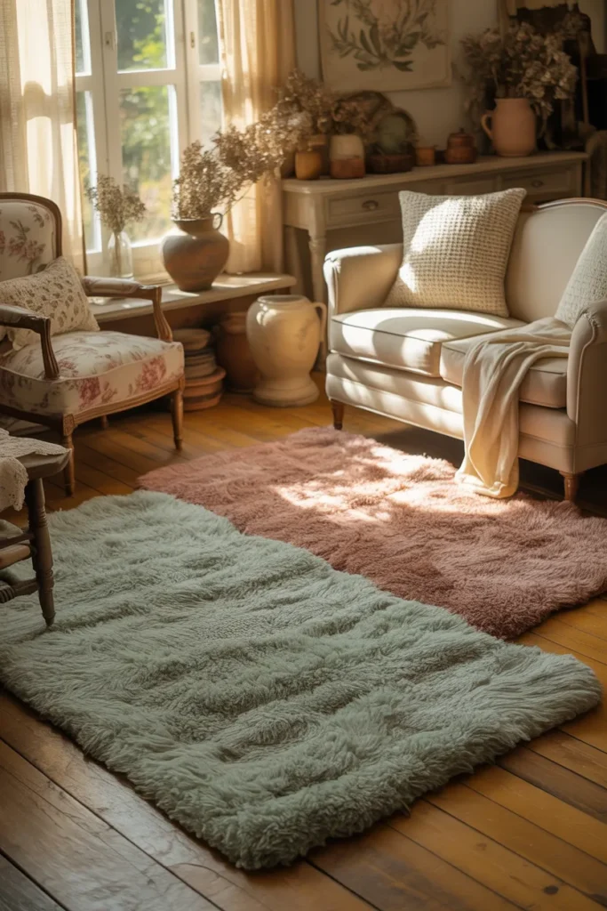   Cottagecore Rugs with Soft Textures