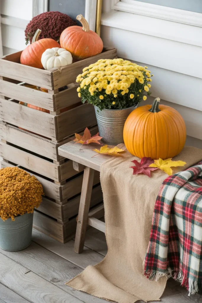   Farmhouse Crate Display Porch