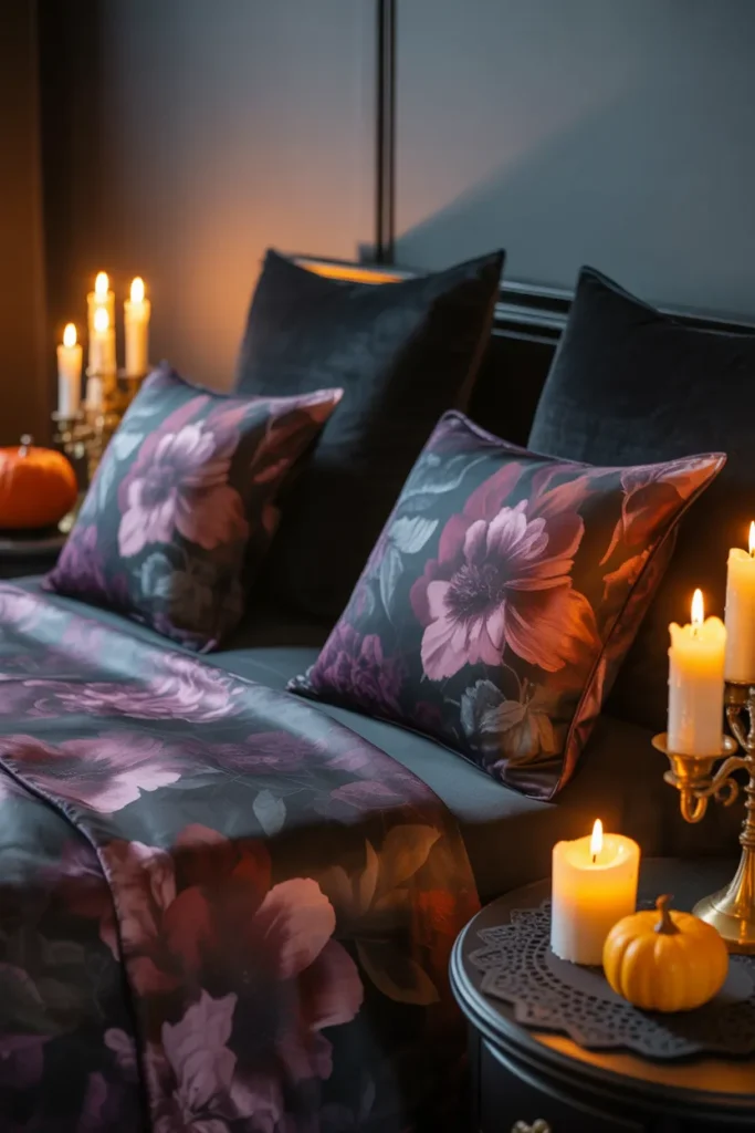   Soft Gothic Bedroom Accents