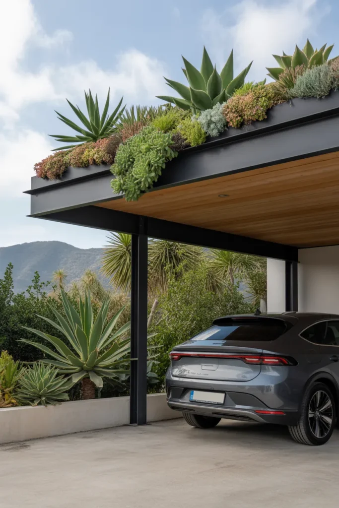  Carport with Green Roof