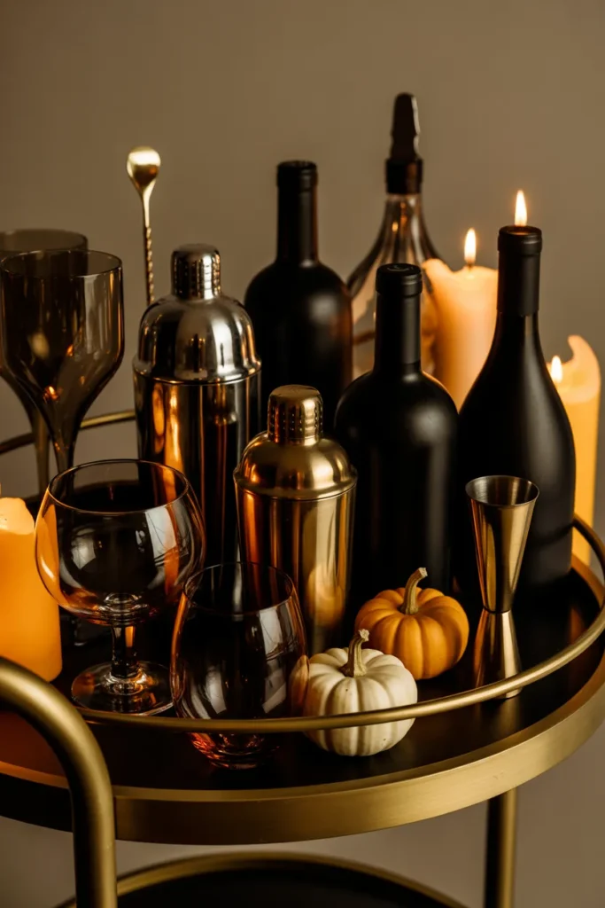  Chic Halloween Bar Cart
