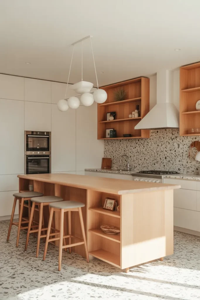  Natural Wood Kitchen Island