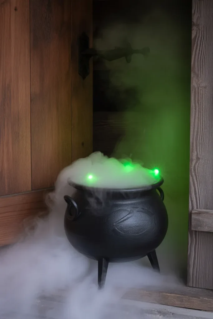  Cauldron with Fog Effect