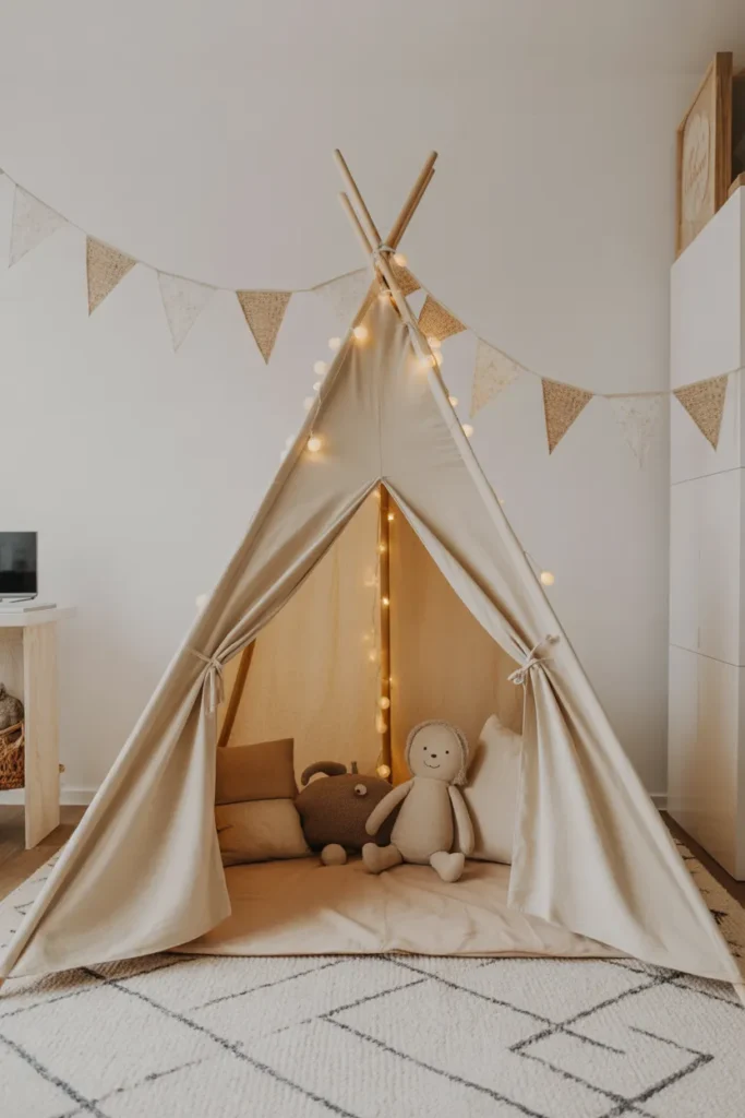  Playroom with Teepee Tent