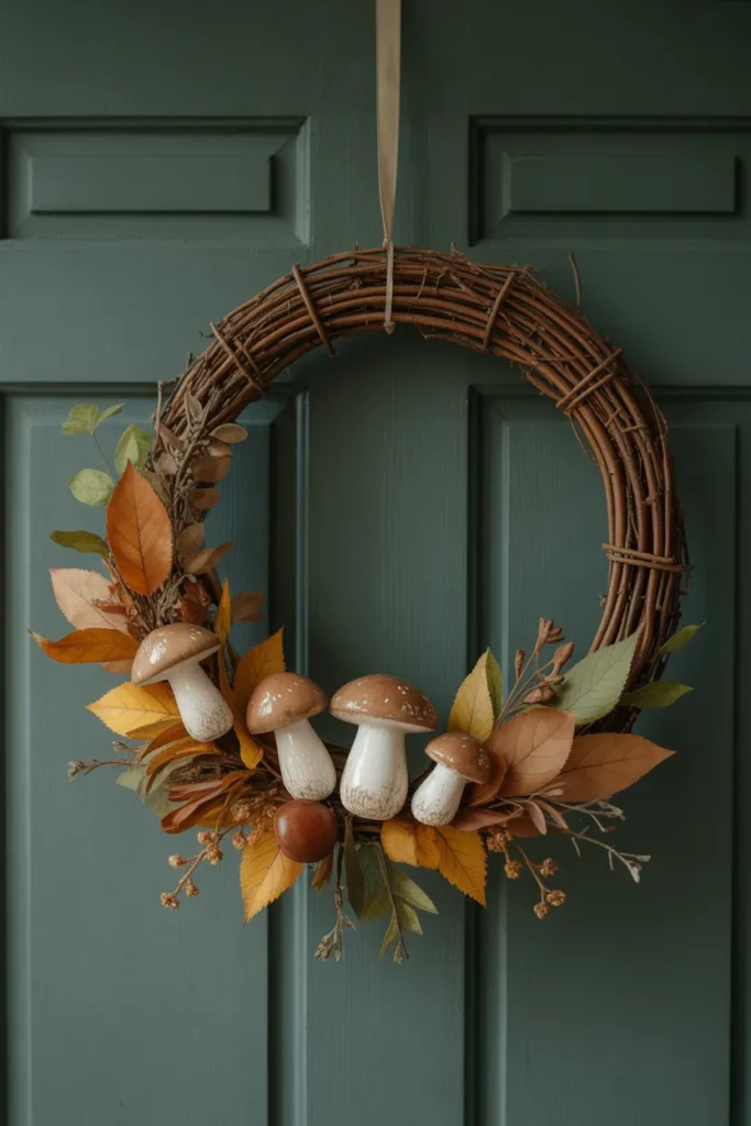  Woodland Mushroom Wreath