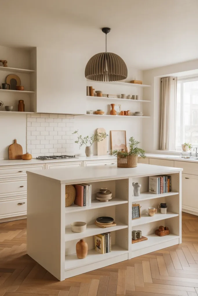  Open Shelving Display Island