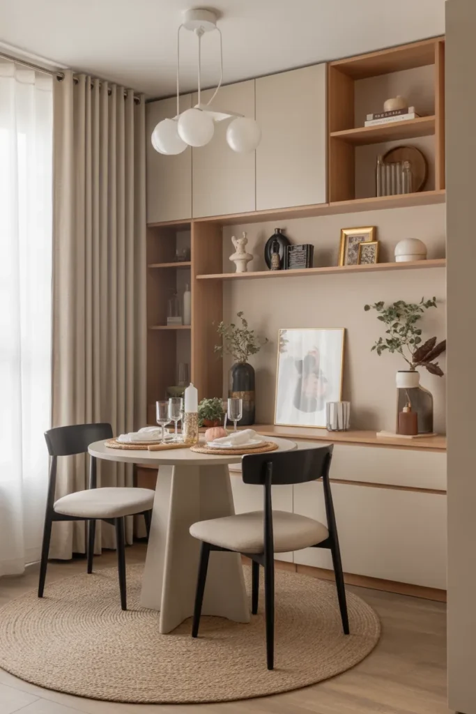  Small Dining Room with Space-Saving Furniture