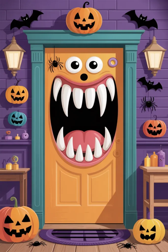   Monster Mouth Door Wrap