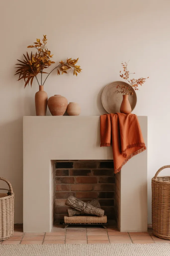  Warm Terracotta Fireplace Décor