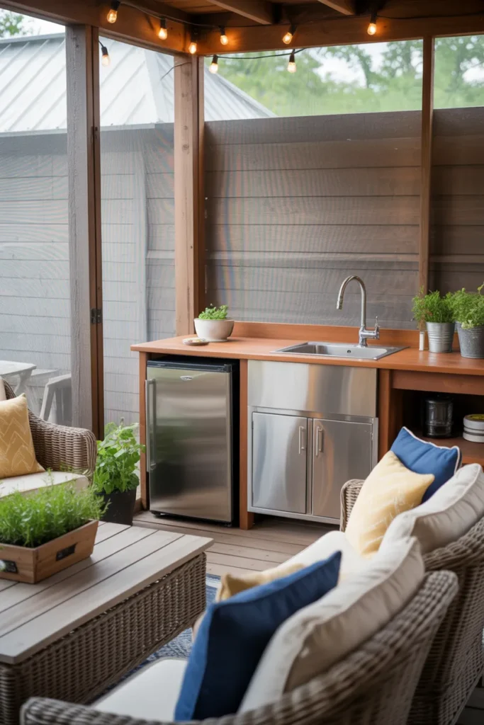  Porch with Outdoor Kitchenette