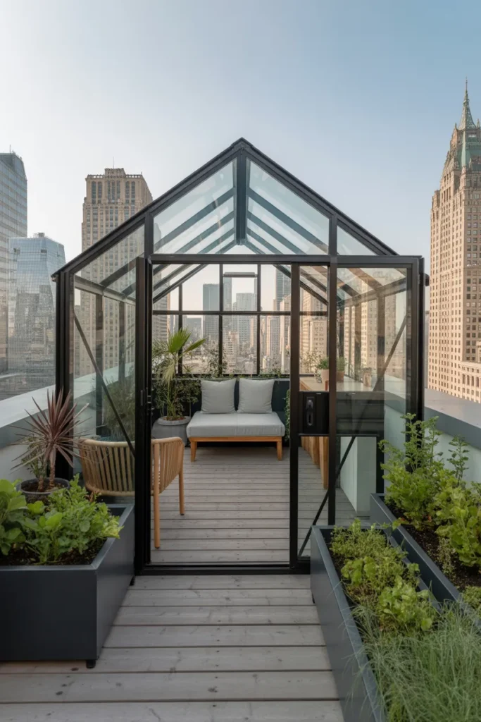  Urban Rooftop Greenhouse