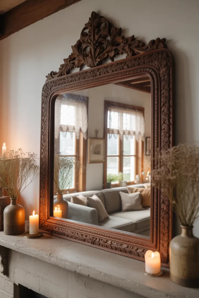   Vintage Mirrors to Expand Space