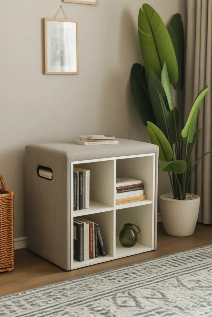  Cube Storage Ottoman Library
