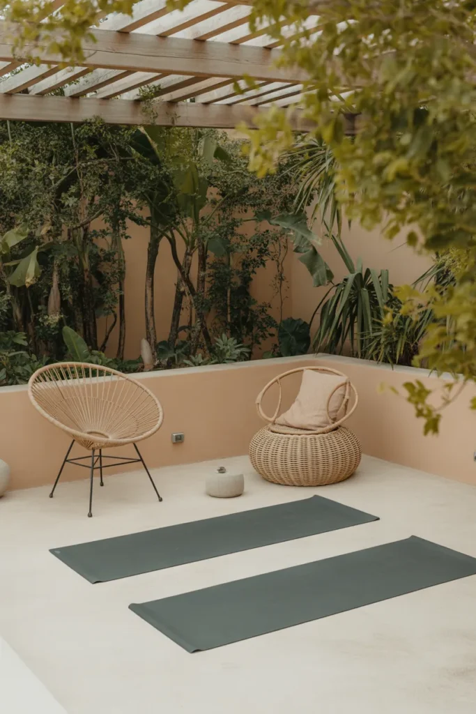  Outdoor Patio Yoga Space