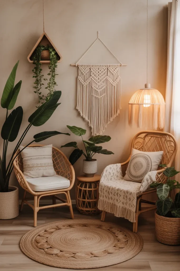 Boho Corner Workspace