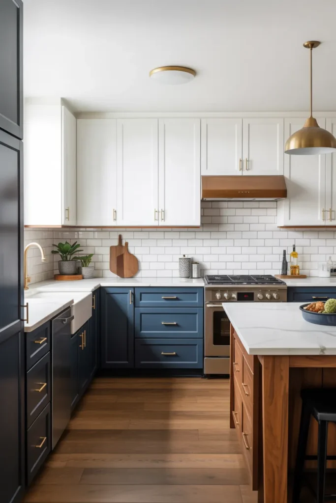  Bold Two-Tone Cabinets
