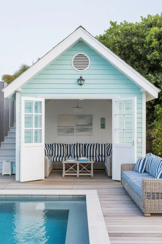  Coastal-Inspired Pool House