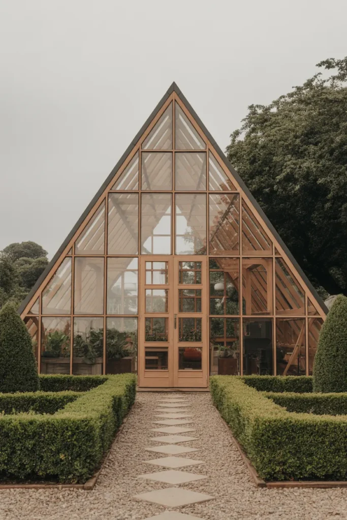  Greenhouse with A-Frame Roof Design