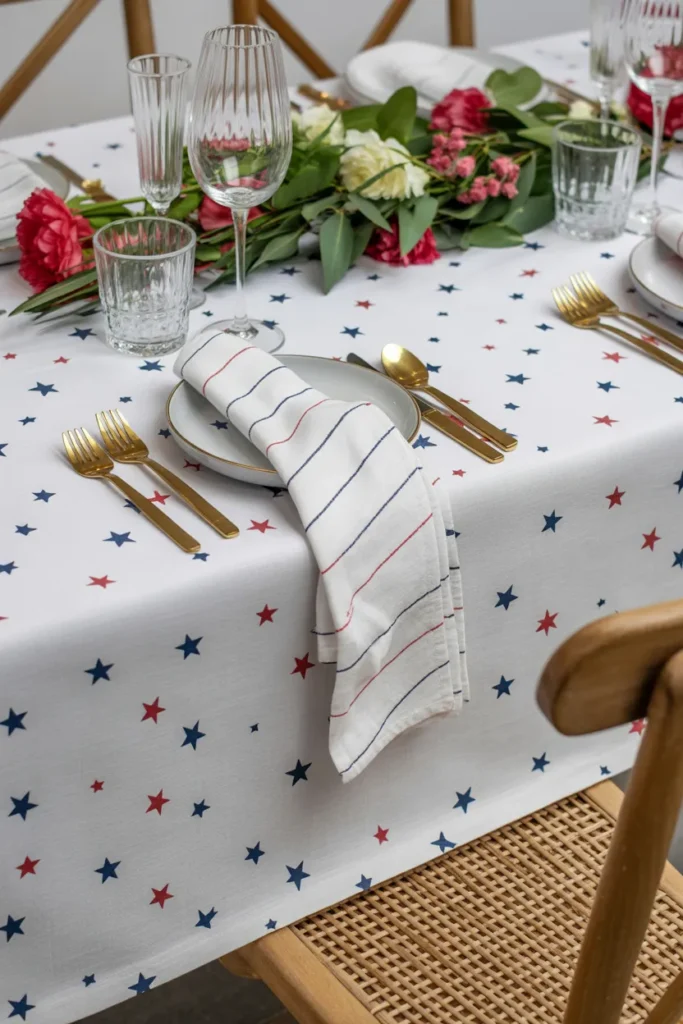  Star-Patterned Tablecloth