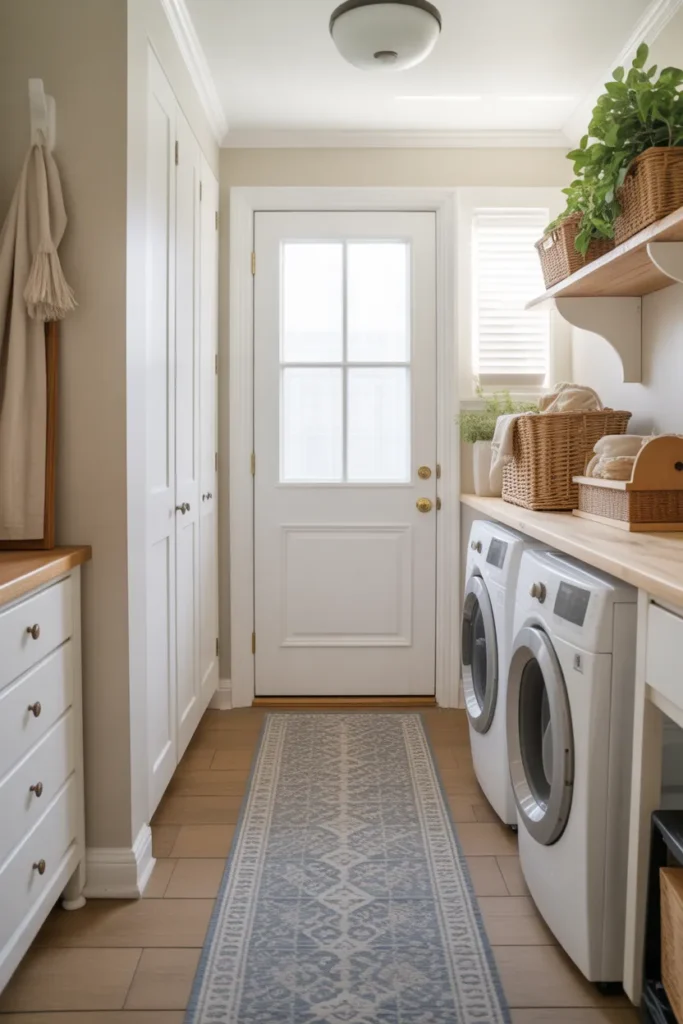   Add a Rug or Runner for Warmth