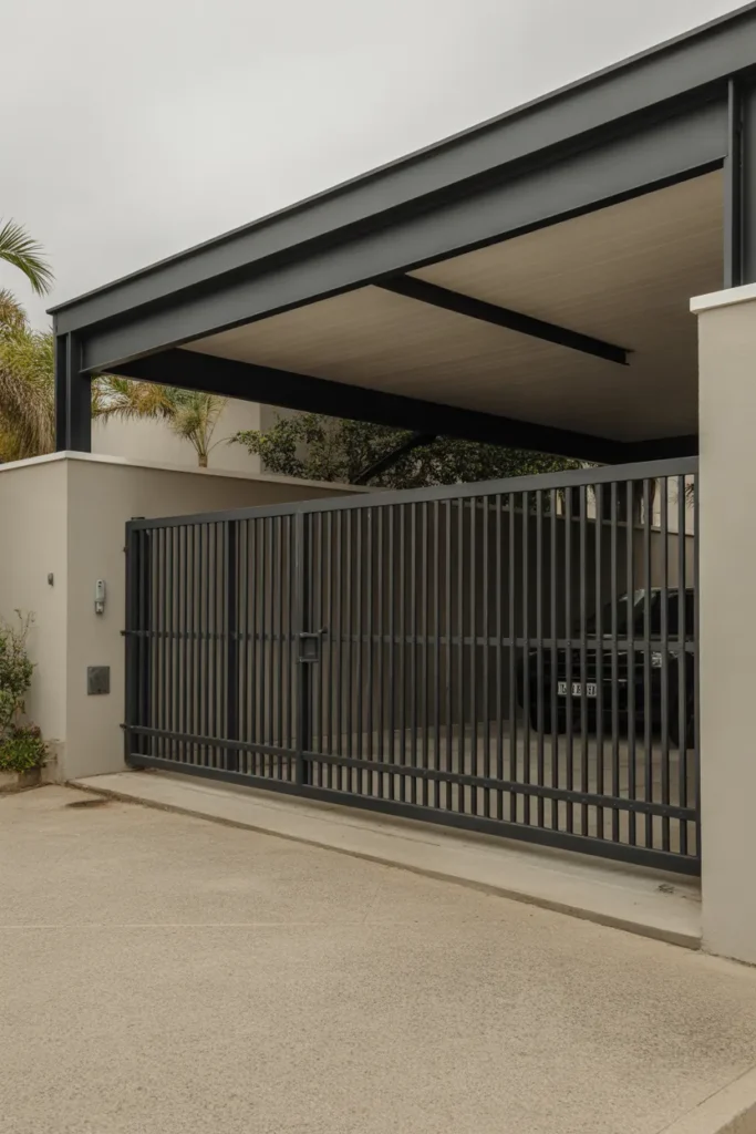  Carport with Driveway Gate