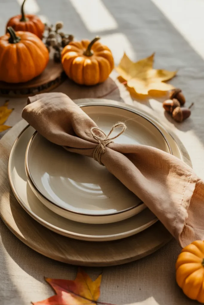   Layered Rustic Table Settings