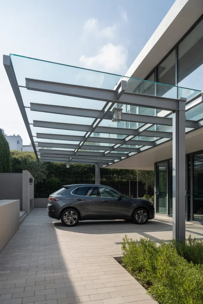  Luxury Glass Carport