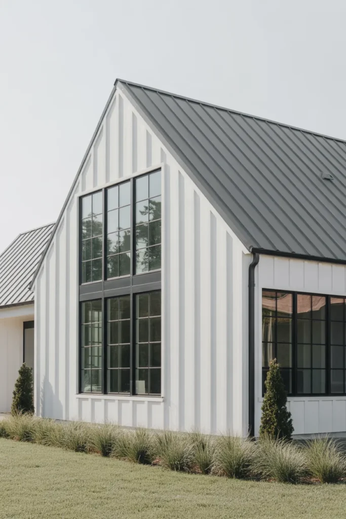   Modern Farmhouse with Metal Roofing
