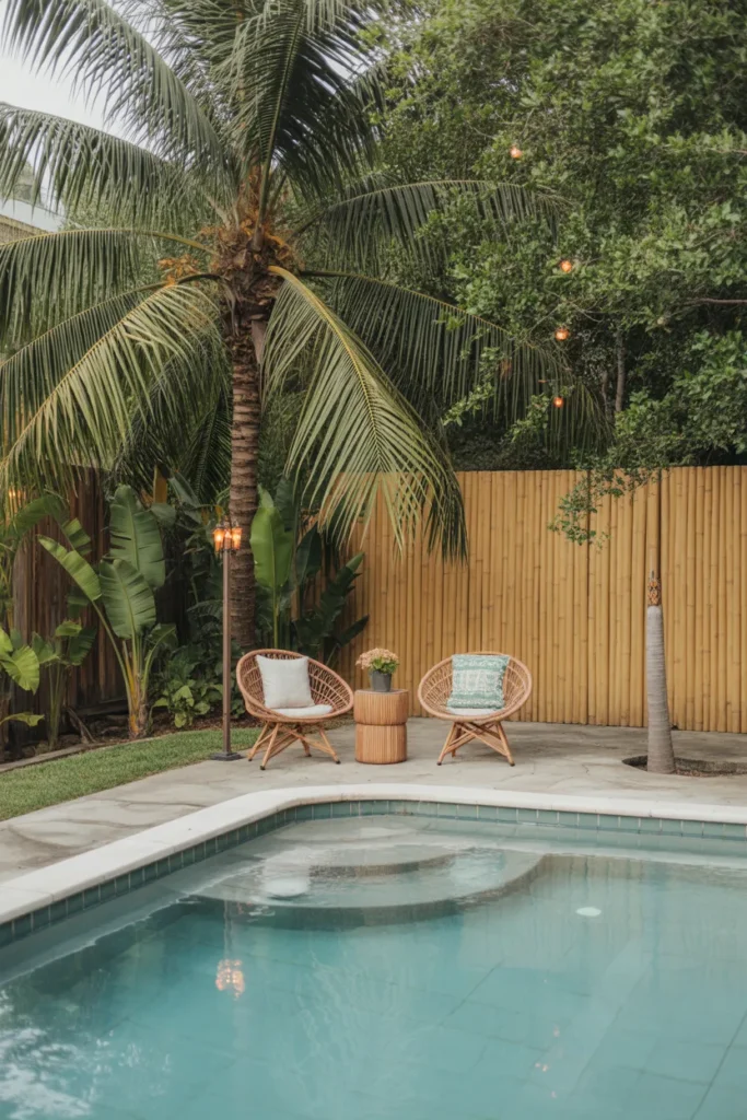   Tropical Paradise Pool Setup