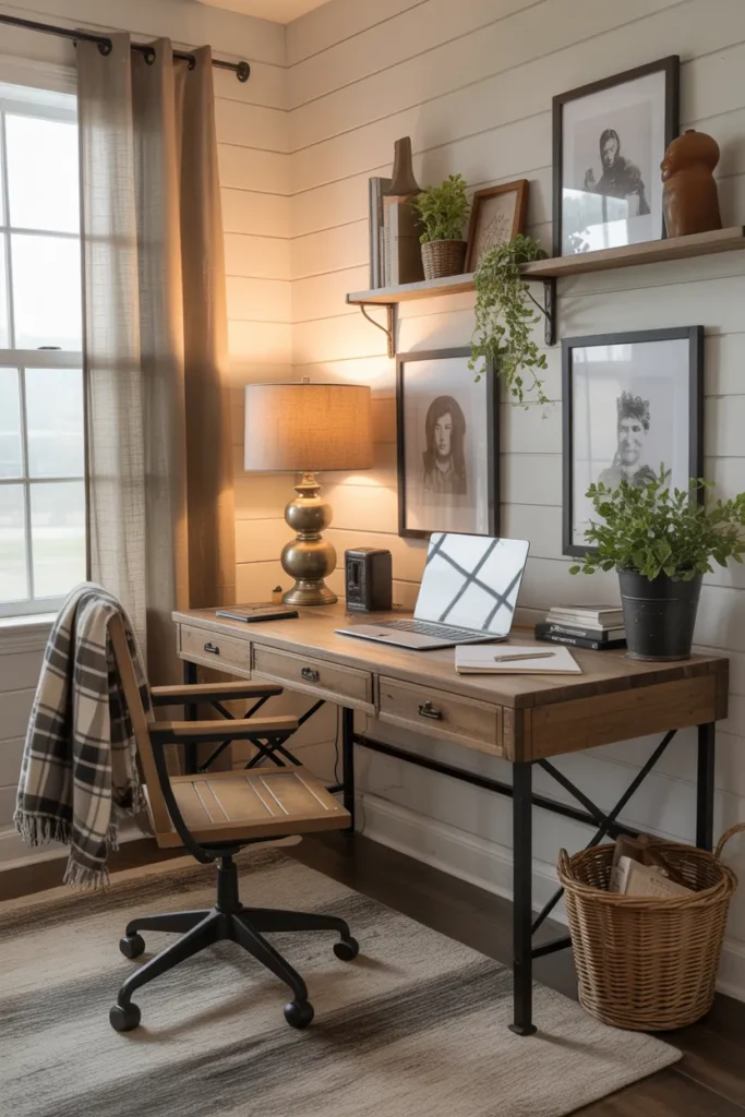 Modern Farmhouse Workspace