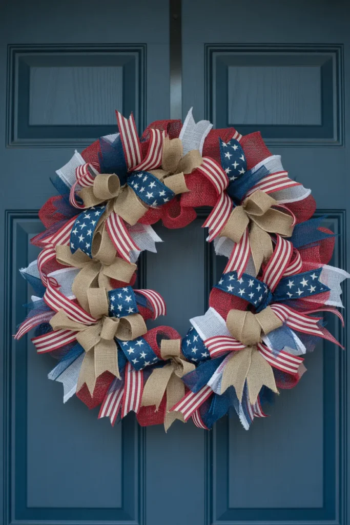   Patriotic Wreath for the Front Door