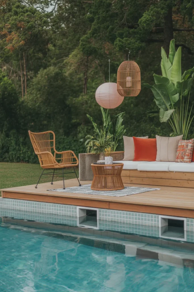   Boho Chic Pool Corner