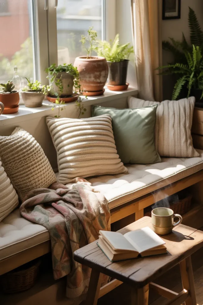  Cozy Window Nooks with Throw Blankets