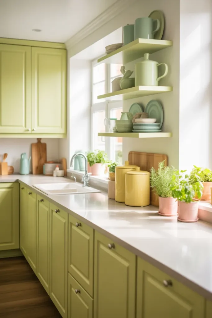  Pistachio Green Cabinets for a Playful Feel