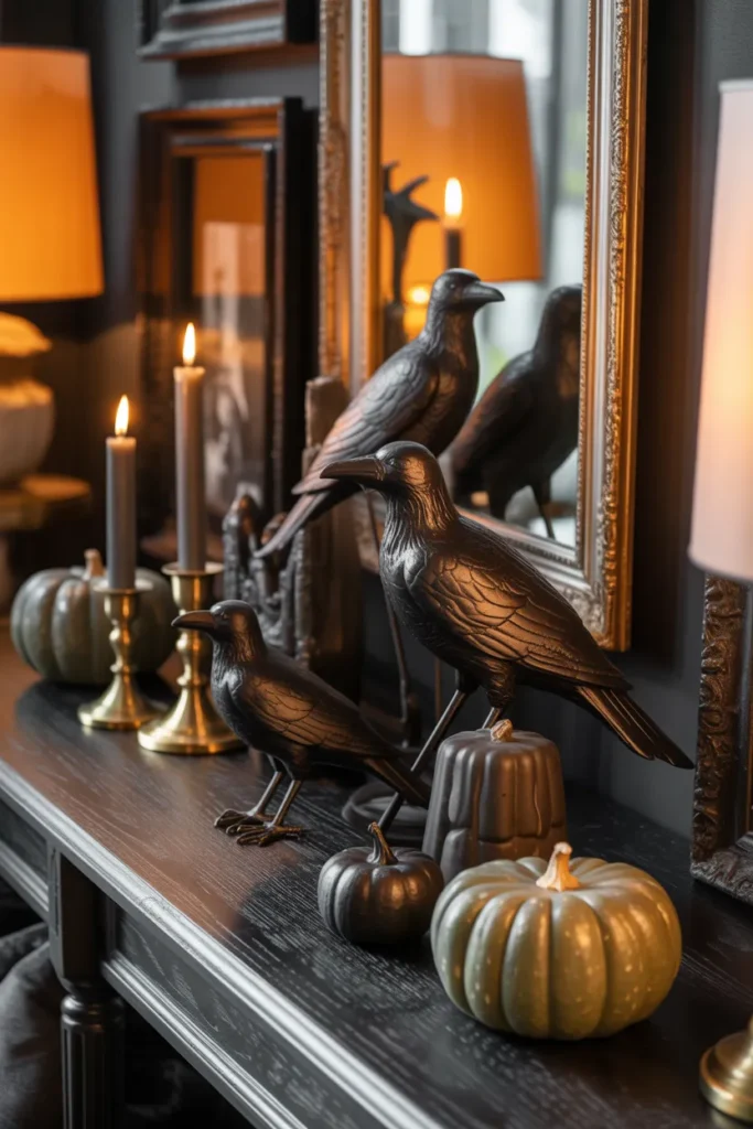  Elegant Raven-Themed Console Table