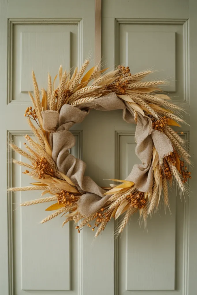  Sun-Kissed Wheat Wreath